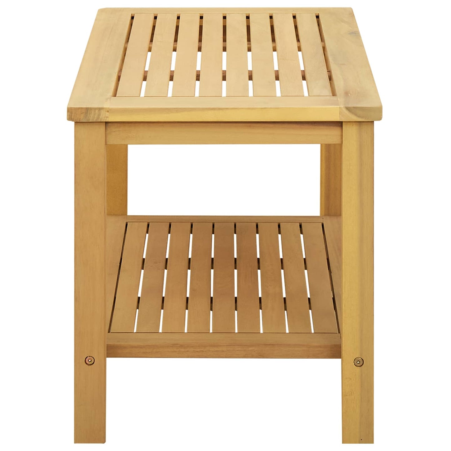 vidaXL Side Table Oil Natural 70 x 40 x 45 cm Solid Acacia Wood