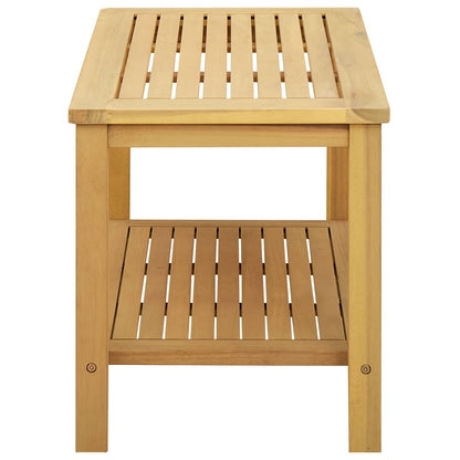 vidaXL Side Table Oil Natural 70 x 40 x 45 cm Solid Acacia Wood