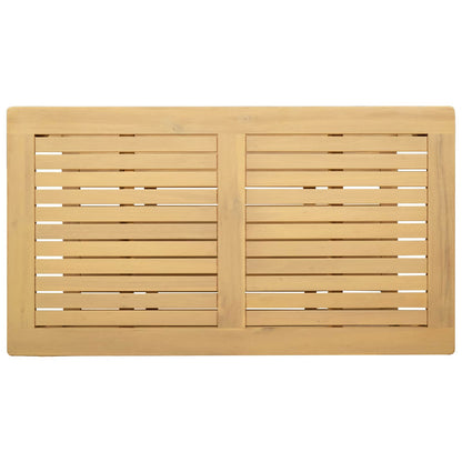 vidaXL Side Table Oil Natural 90 x 50 x 45 cm Solid Acacia Wood