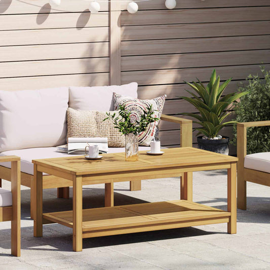 vidaXL Side Table Oil Natural 110 x 55 x 45 cm Solid Acacia Wood