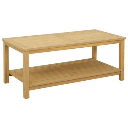 vidaXL Side Table Oil Natural 110 x 55 x 45 cm Solid Acacia Wood