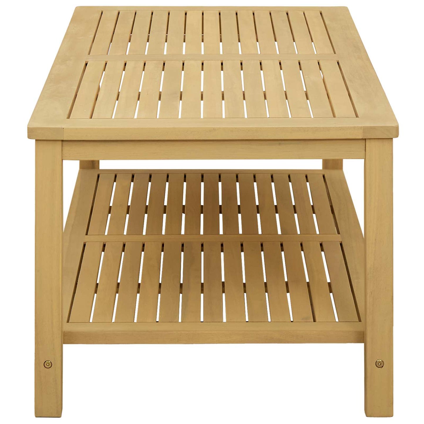 vidaXL Side Table Oil Natural 110 x 55 x 45 cm Solid Acacia Wood