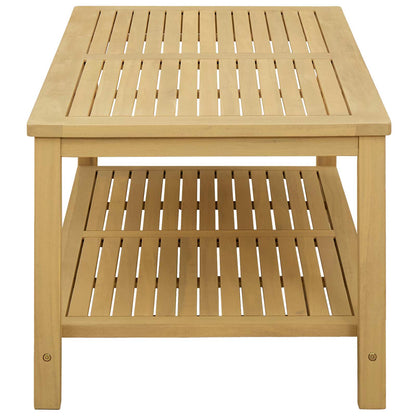 vidaXL Side Table Oil Natural 110 x 55 x 45 cm Solid Acacia Wood