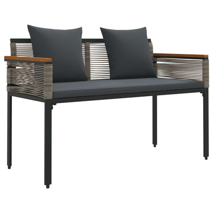 vidaXL Outdoor Furniture Set Grey and Dark Grey Poly Rattan