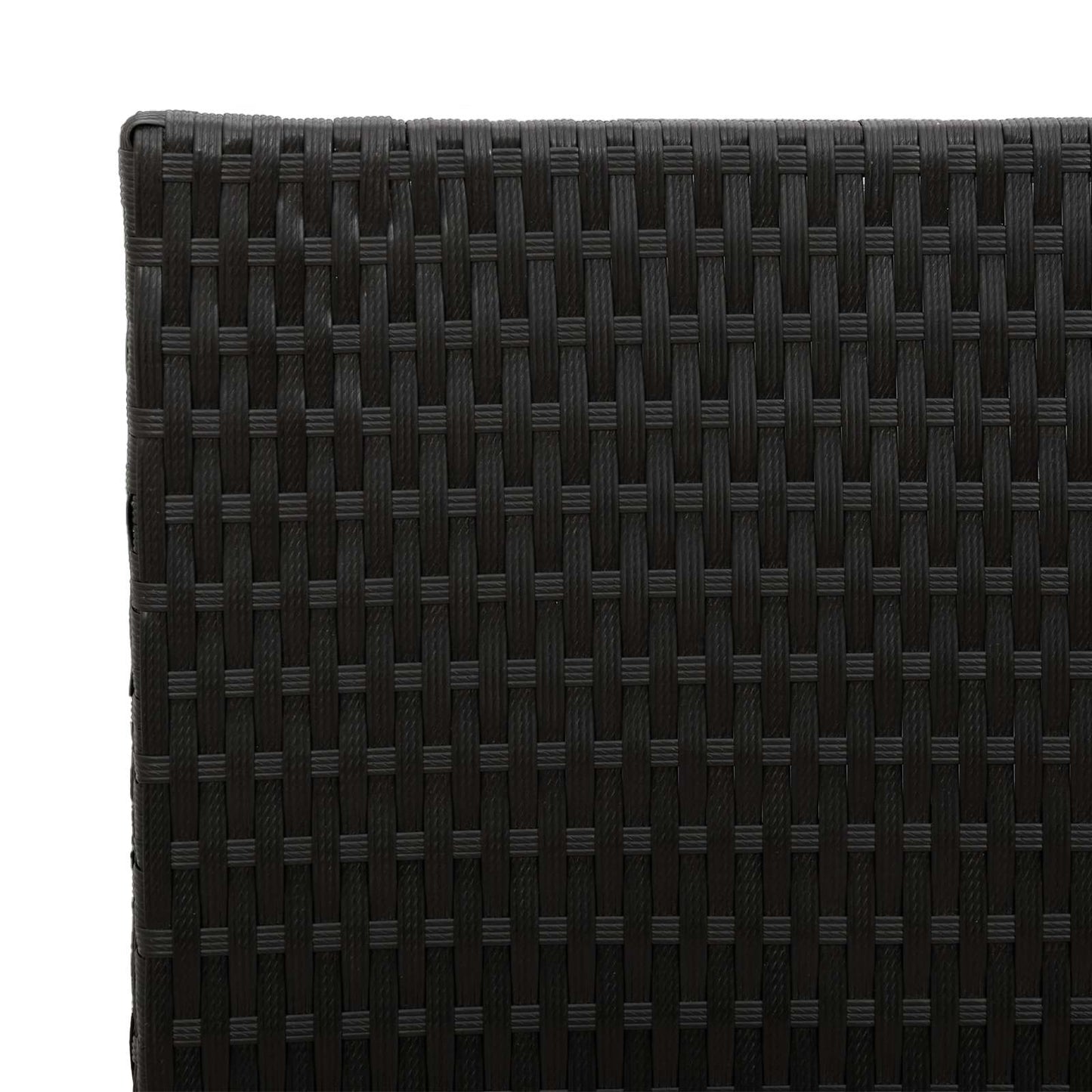 vidaXL Tall Planter Black 55 x 22 x 70 cm Poly Rattan