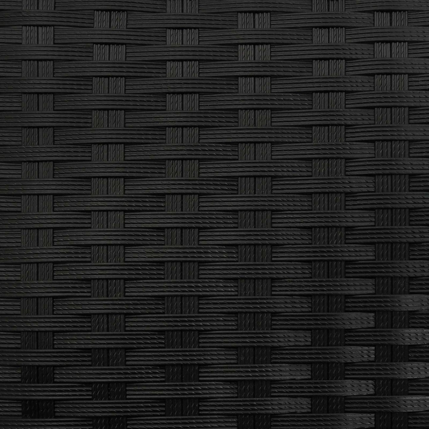 vidaXL Tall Planter Black 55 x 22 x 70 cm Poly Rattan