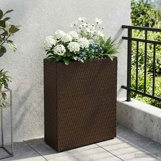 vidaXL Tall Planter 55 x 22 x 70 cm Yes