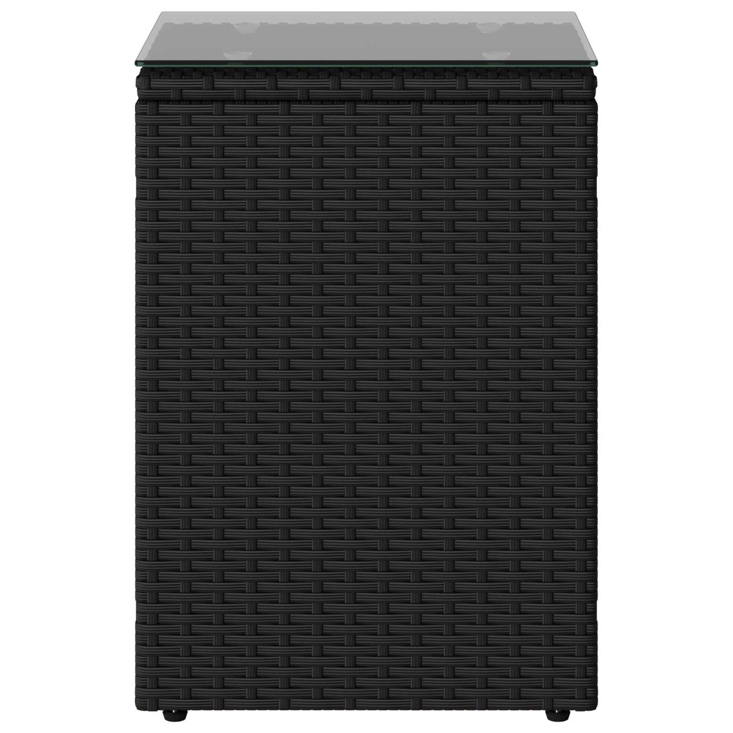 vidaXL Side Table Black 35 x 35 x 70 cm Poly Rattan