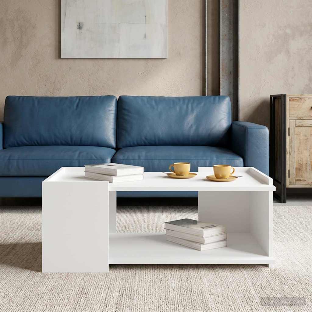 vidaXL Coffee Table White 90 x 50 x 33 cm Engineered Wood