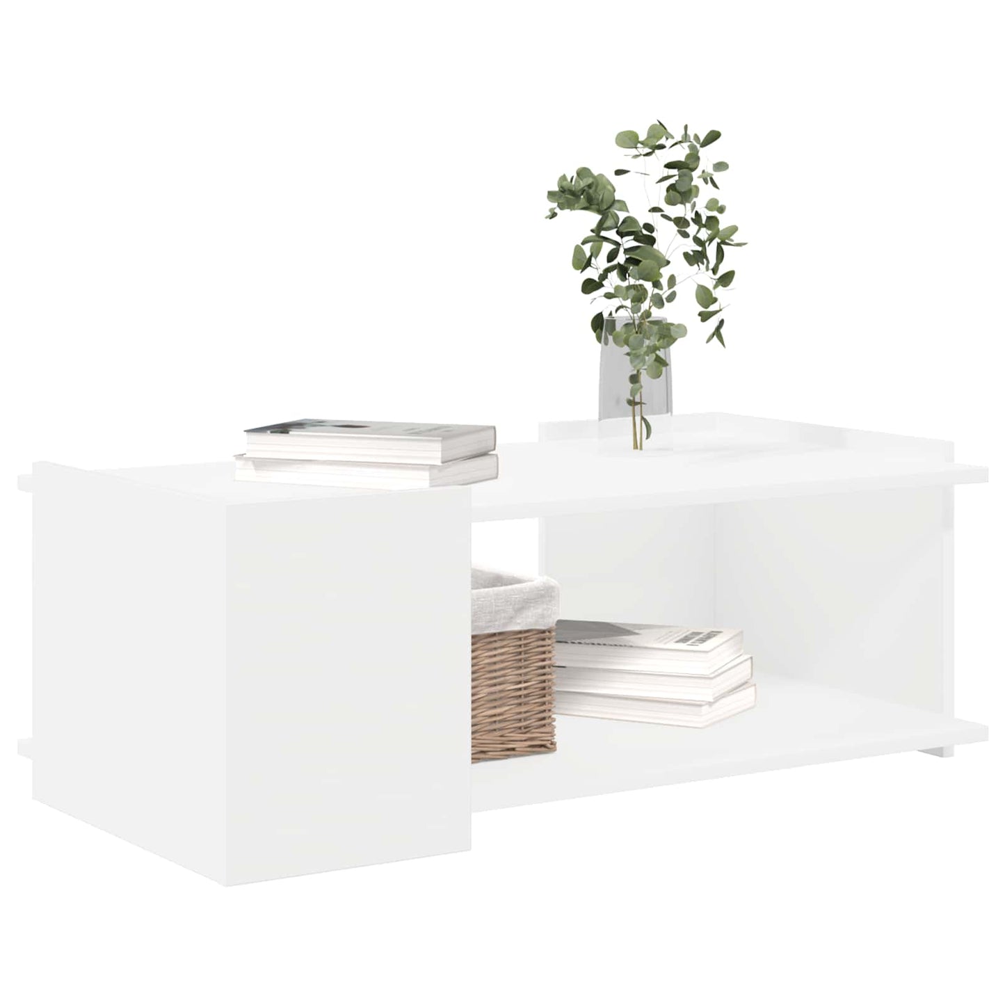 vidaXL Coffee Table White 90 x 50 x 33 cm Engineered Wood
