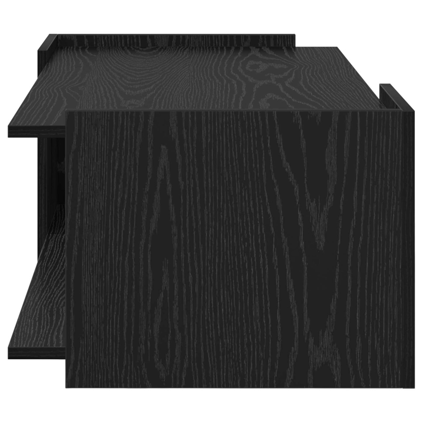 vidaXL Coffee Table Black Oak 90 x 50 x 33 cm Engineered Wood