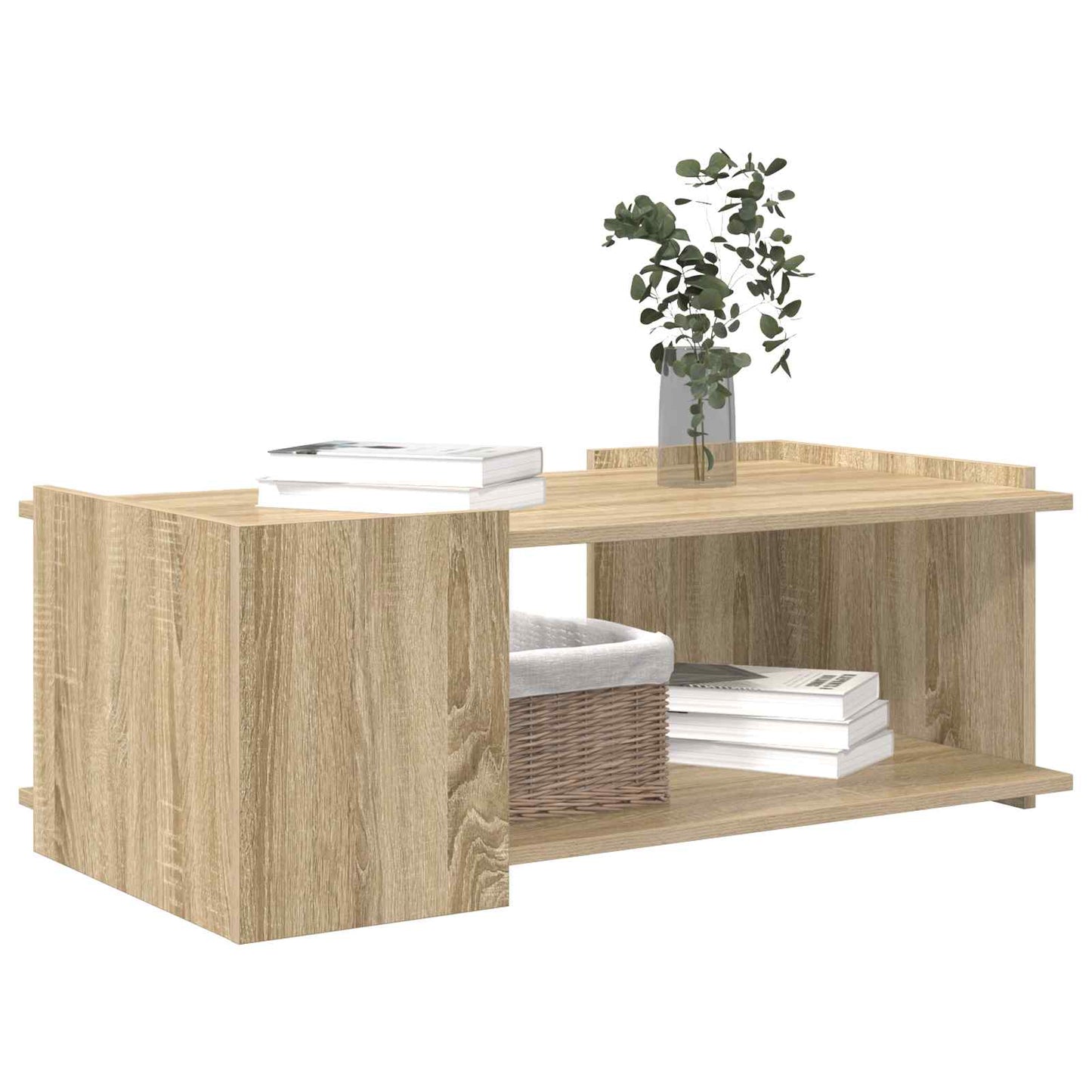 vidaXL Coffee Table Sonoma Oak 90 x 50 x 33 cm Engineered Wood