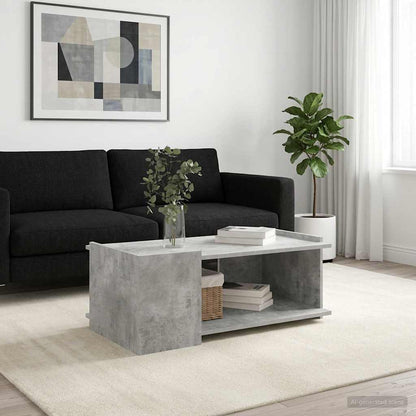 vidaXL Coffee Table Concrete Grey 90 x 50 x 33 cm Engineered Wood