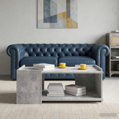 vidaXL Coffee Table Concrete Grey 90 x 50 x 33 cm Engineered Wood