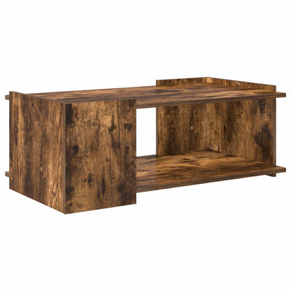 vidaXL Coffee Table Smoked Oak 90 x 50 x 33 cm Engineered Wood