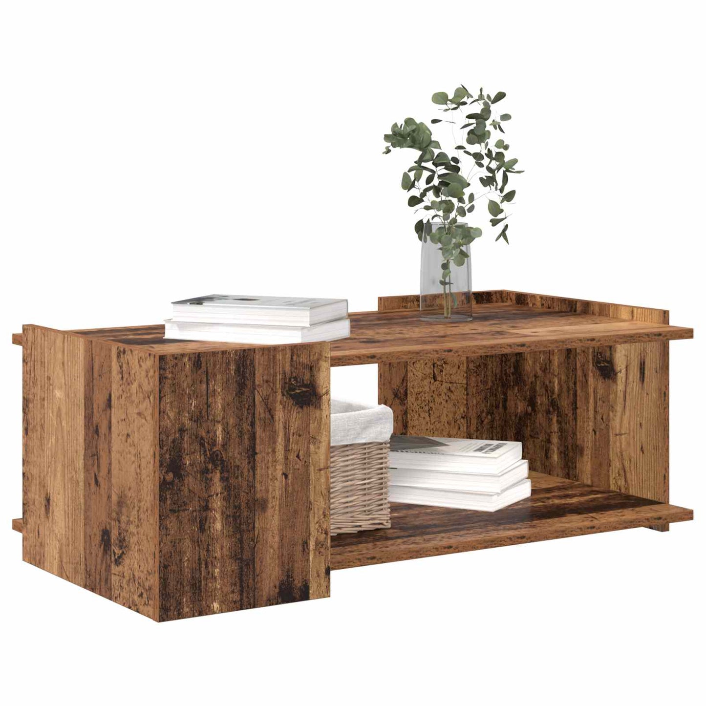vidaXL Coffee Table Old Wood 90 x 50 x 33 cm Engineered Wood