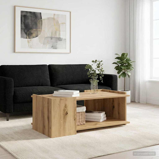 vidaXL Coffee Table Artisan Oak 90 x 50 x 33 cm Engineered Wood