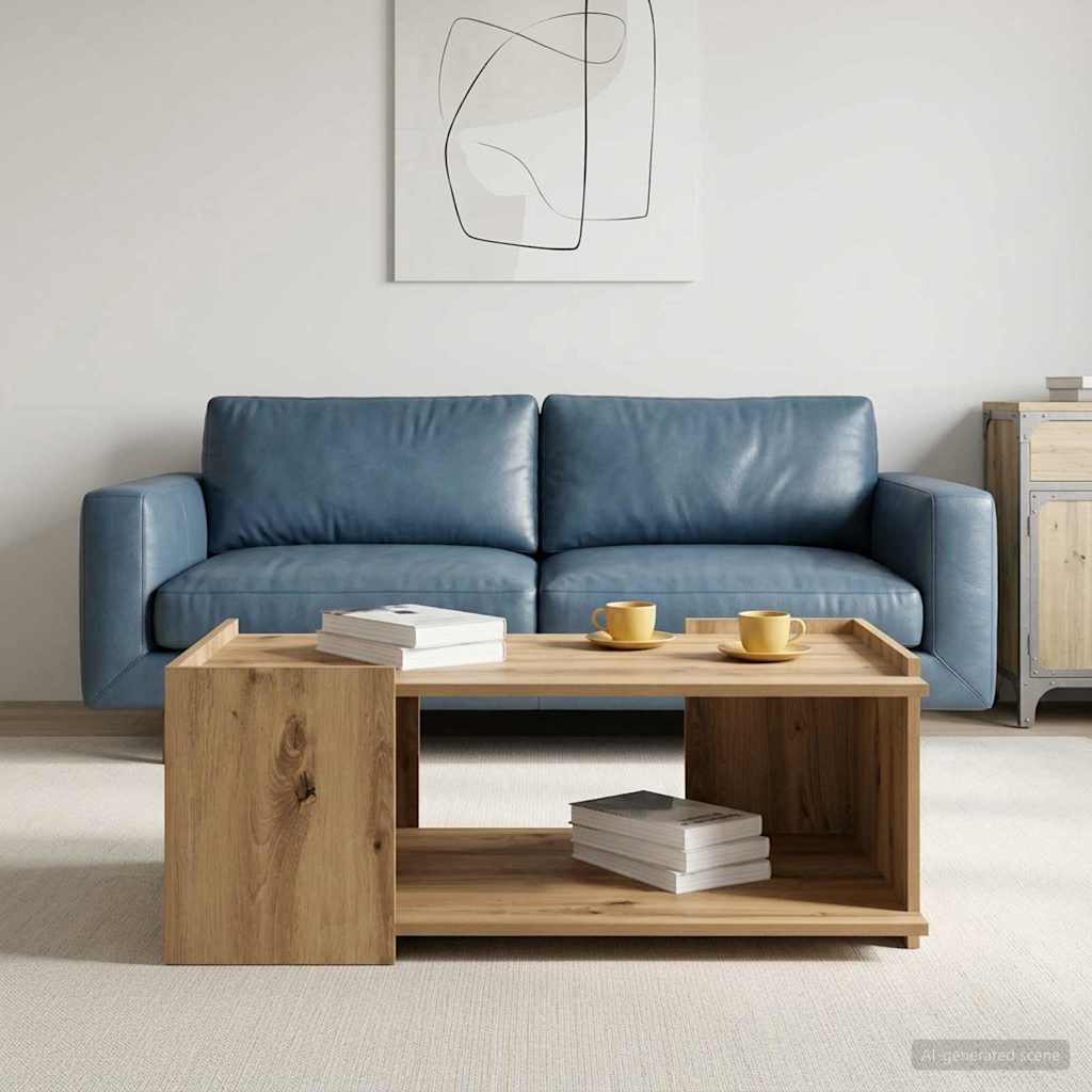 vidaXL Coffee Table Artisan Oak 90 x 50 x 33 cm Engineered Wood