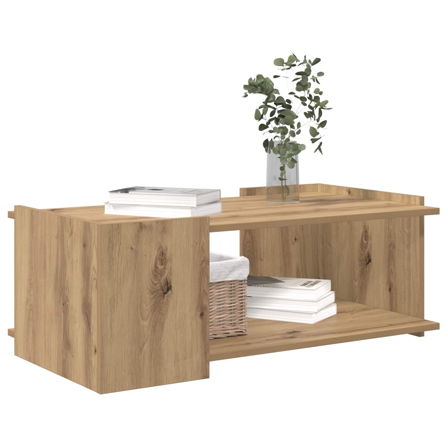 vidaXL Coffee Table Artisan Oak 90 x 50 x 33 cm Engineered Wood