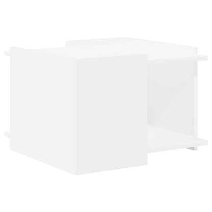 vidaXL Coffee Table White 50.5 x 50 x 33 cm Engineered Wood