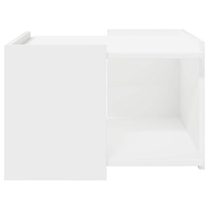 vidaXL Coffee Table White 50.5 x 50 x 33 cm Engineered Wood