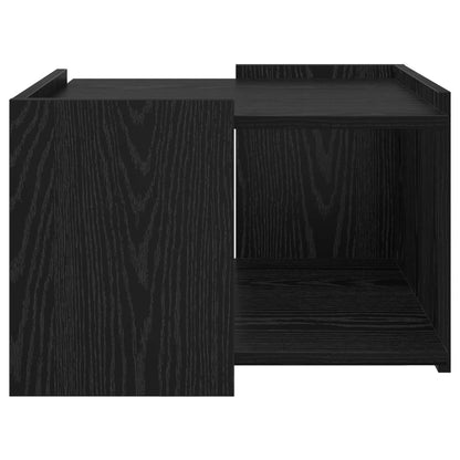 vidaXL Coffee Table Black Oak 50.5 x 50 x 33 cm Engineered Wood