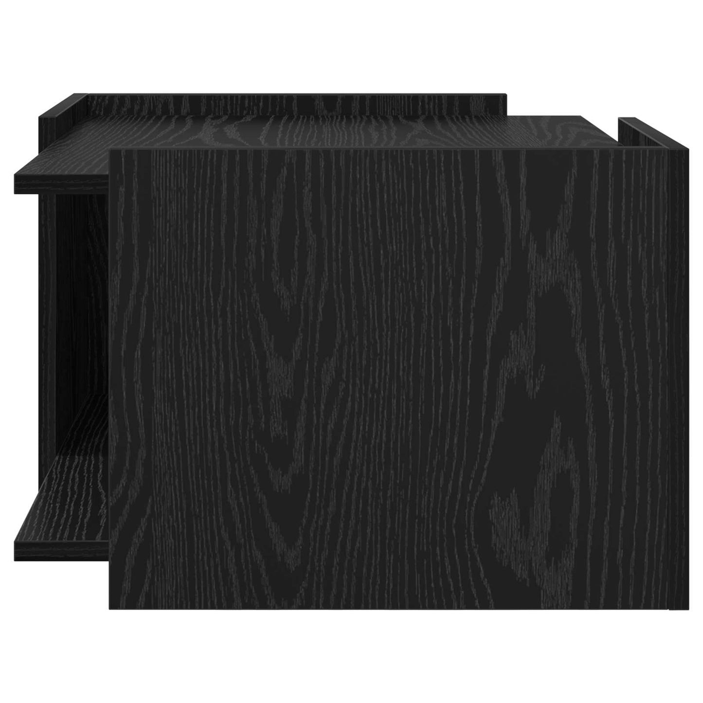 vidaXL Coffee Table Black Oak 50.5 x 50 x 33 cm Engineered Wood
