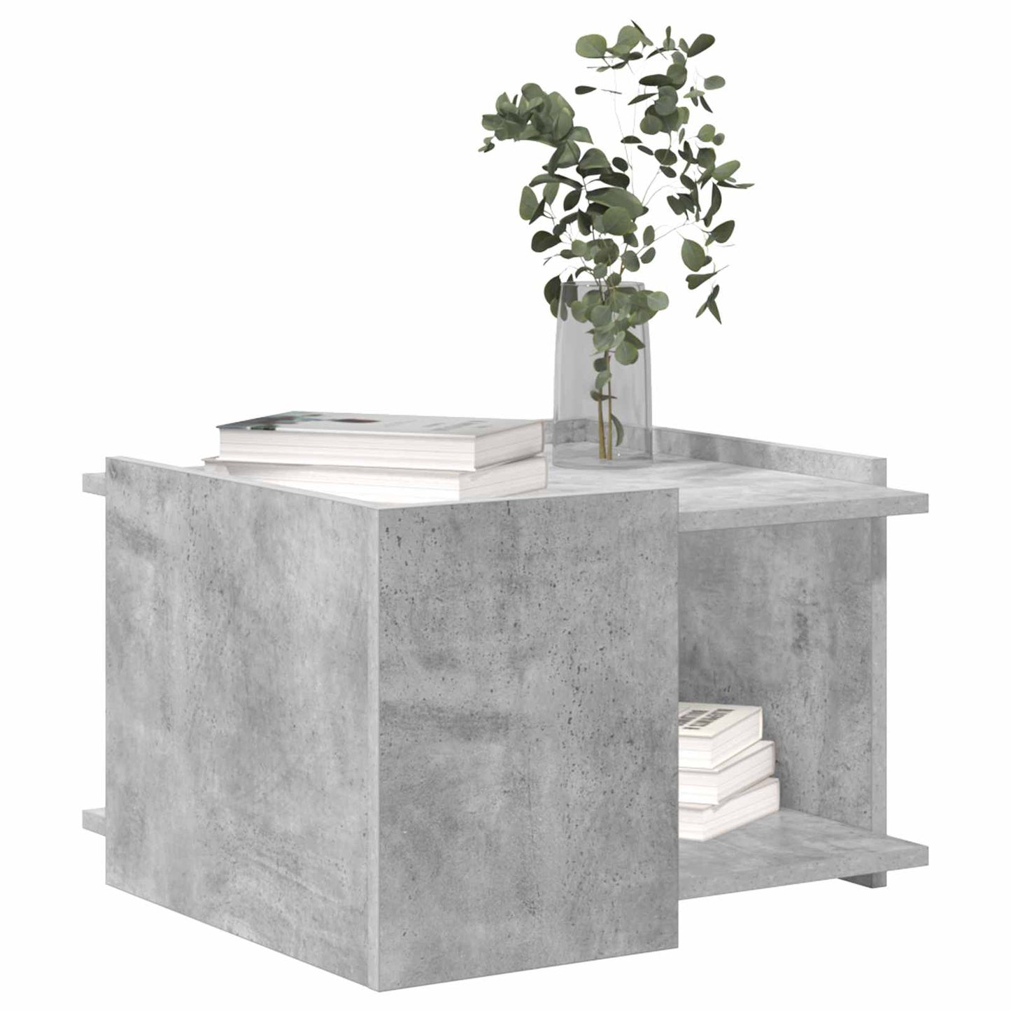 vidaXL Coffee Table Concrete Grey 50.5 x 50 x 33 cm Engineered Wood