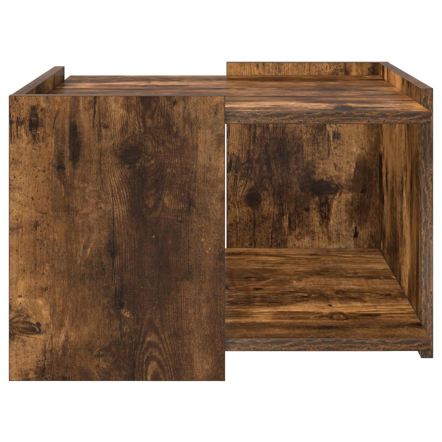 vidaXL Coffee Table Smoked Oak 50.5 x 50 x 33 cm Engineered Wood