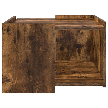 vidaXL Coffee Table Smoked Oak 50.5 x 50 x 33 cm Engineered Wood