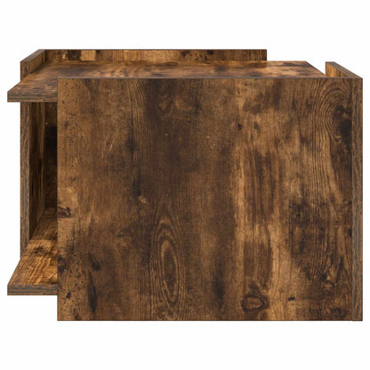 vidaXL Coffee Table Smoked Oak 50.5 x 50 x 33 cm Engineered Wood