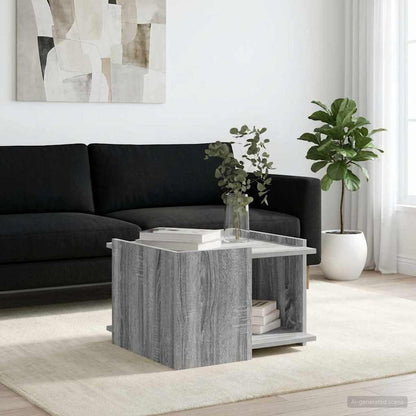 vidaXL Coffee Table Grey Sonoma 50.5 x 50 x 33 cm Engineered Wood