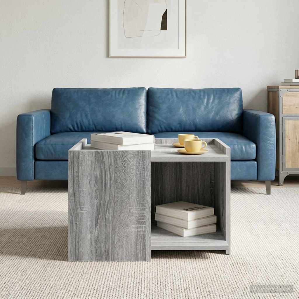 vidaXL Coffee Table Grey Sonoma 50.5 x 50 x 33 cm Engineered Wood