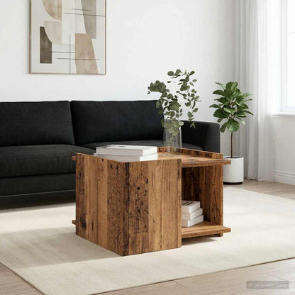 vidaXL Coffee Table Old Wood 50.5 x 50 x 33 cm Engineered Wood