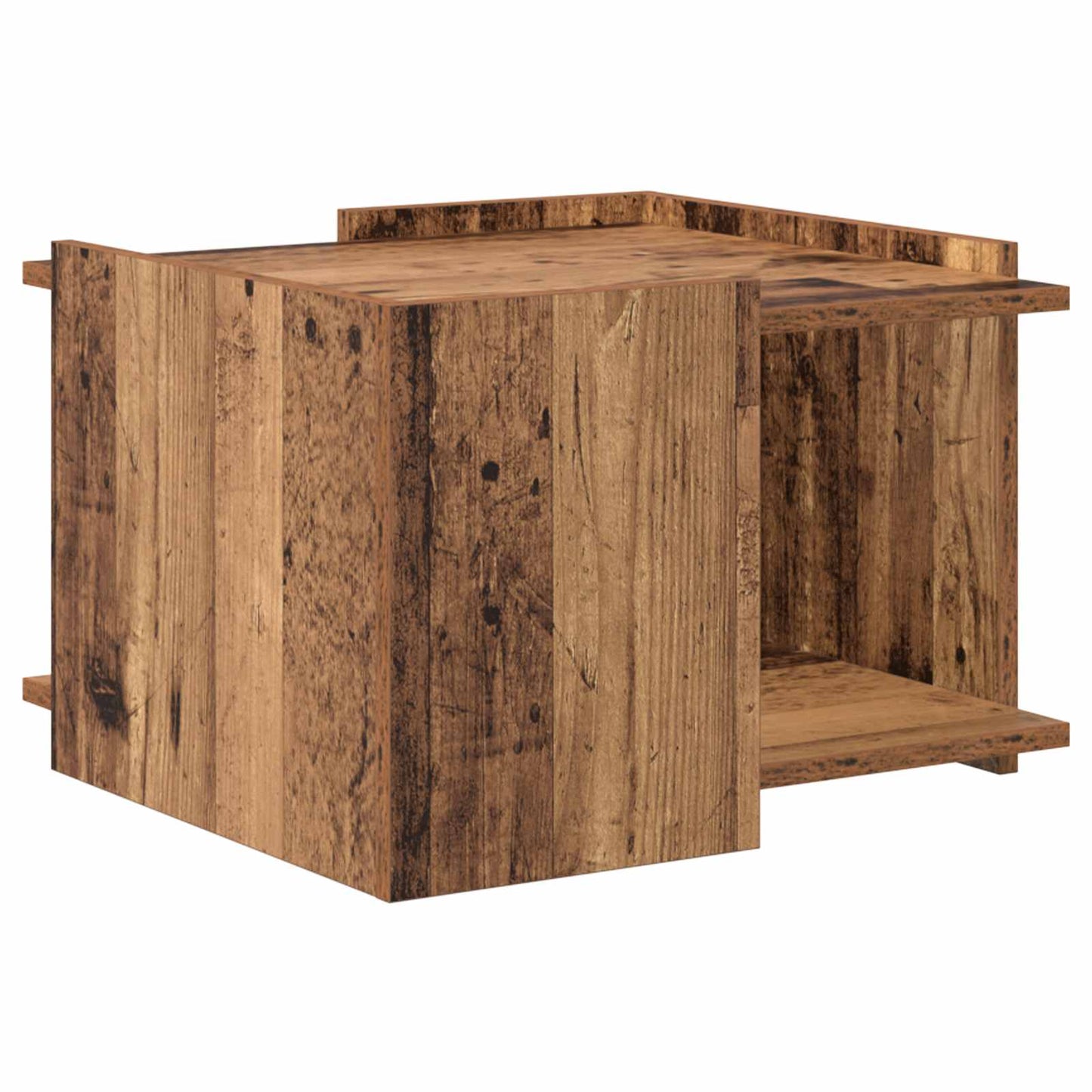 vidaXL Coffee Table Old Wood 50.5 x 50 x 33 cm Engineered Wood