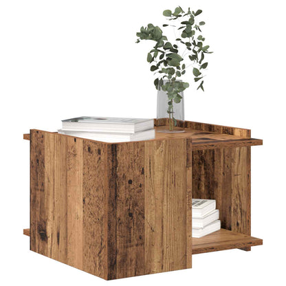 vidaXL Coffee Table Old Wood 50.5 x 50 x 33 cm Engineered Wood