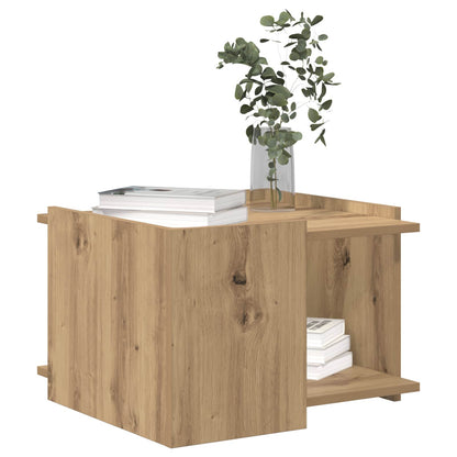vidaXL Coffee Table Artisan Oak 50.5 x 50 x 33 cm Engineered Wood