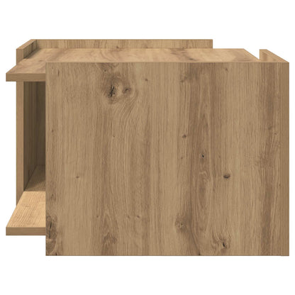 vidaXL Coffee Table Artisan Oak 50.5 x 50 x 33 cm Engineered Wood