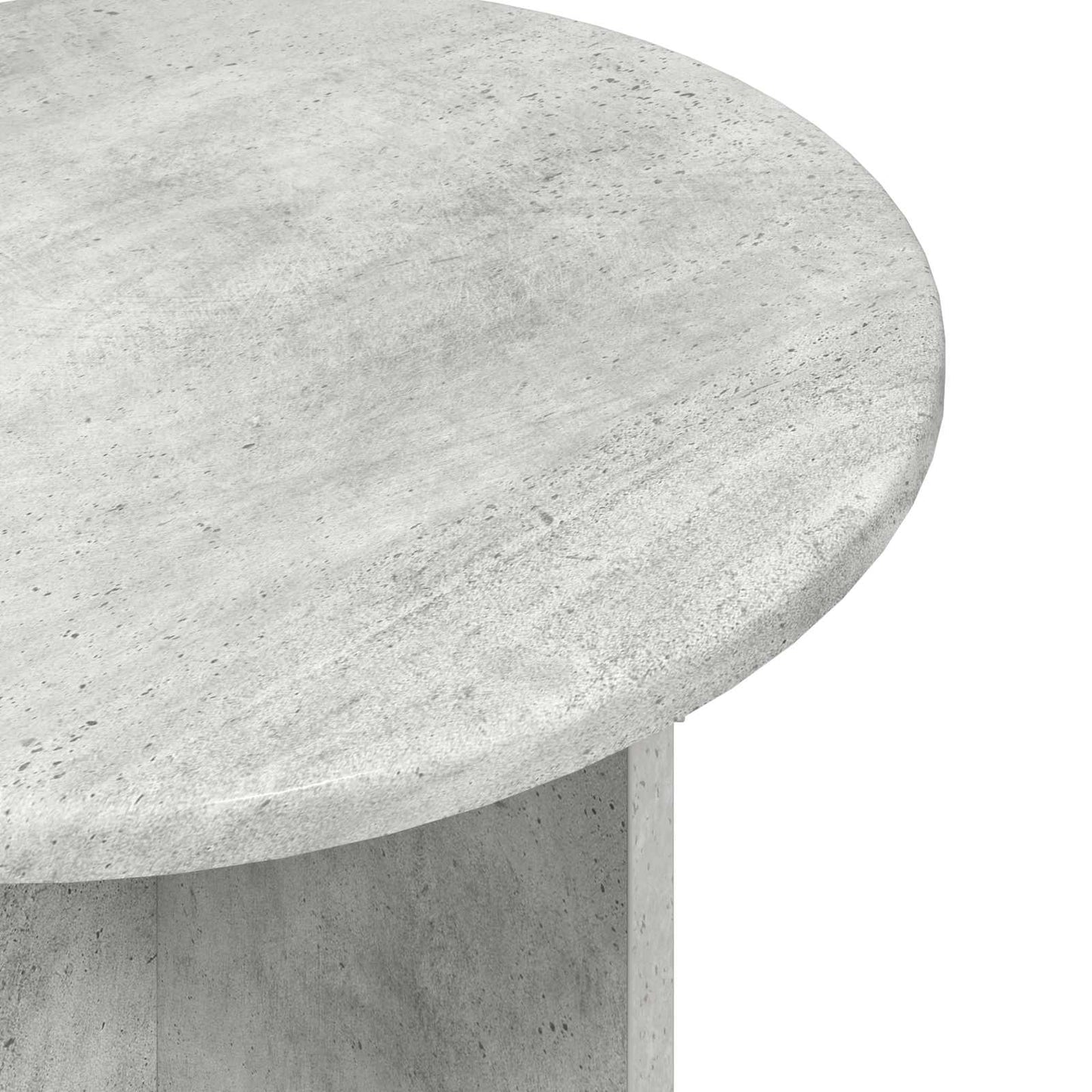 vidaXL Side Table Set 2 pcs Concrete Grey Ø 45 x 45 cm Engineered Wood