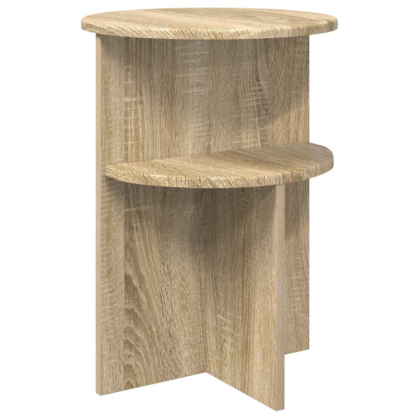 vidaXL Side Table Sonoma Oak Ø 39.5 x 55 cm Engineered Wood