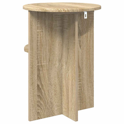 vidaXL Side Table Sonoma Oak Ø 39.5 x 55 cm Engineered Wood