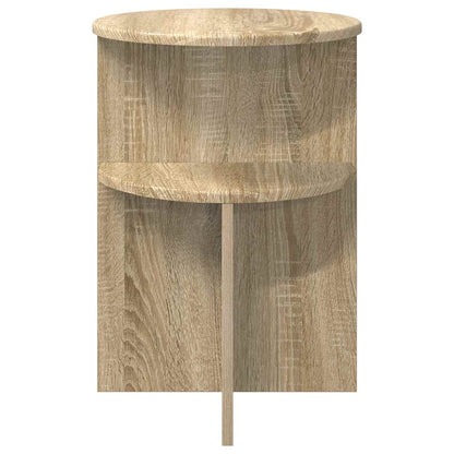 vidaXL Side Table Sonoma Oak Ø 39.5 x 55 cm Engineered Wood
