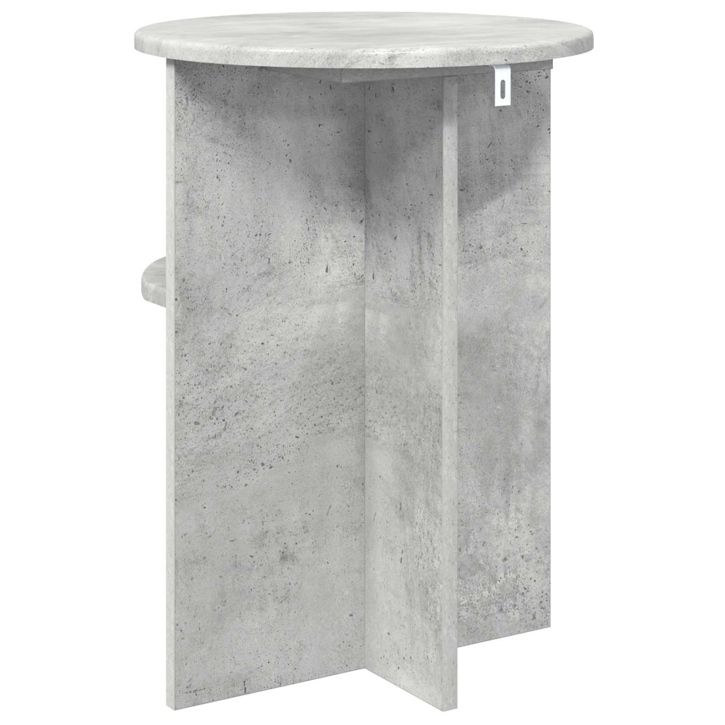 vidaXL Side Table Concrete Grey Ø 39.5 x 55 cm Engineered Wood