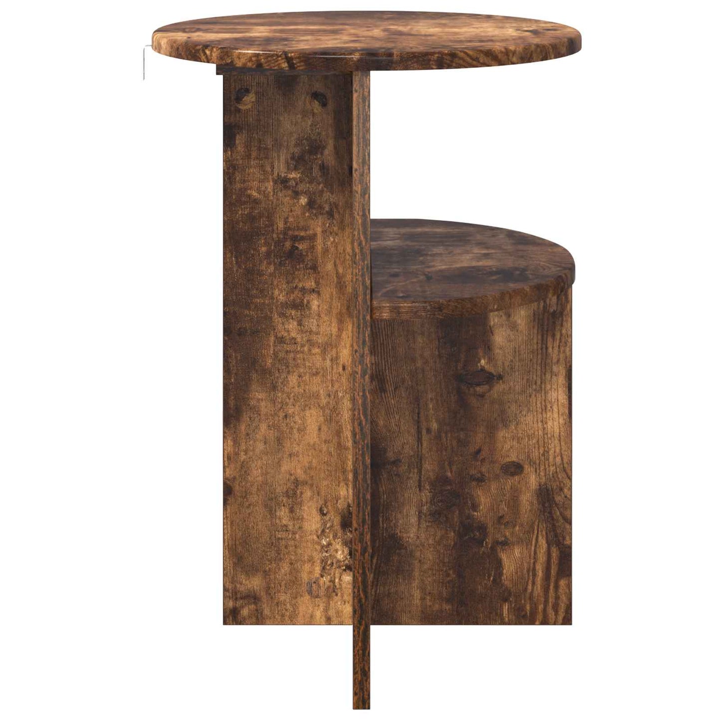 vidaXL Side Table Smoked Oak Ø 39.5 x 55 cm Engineered Wood