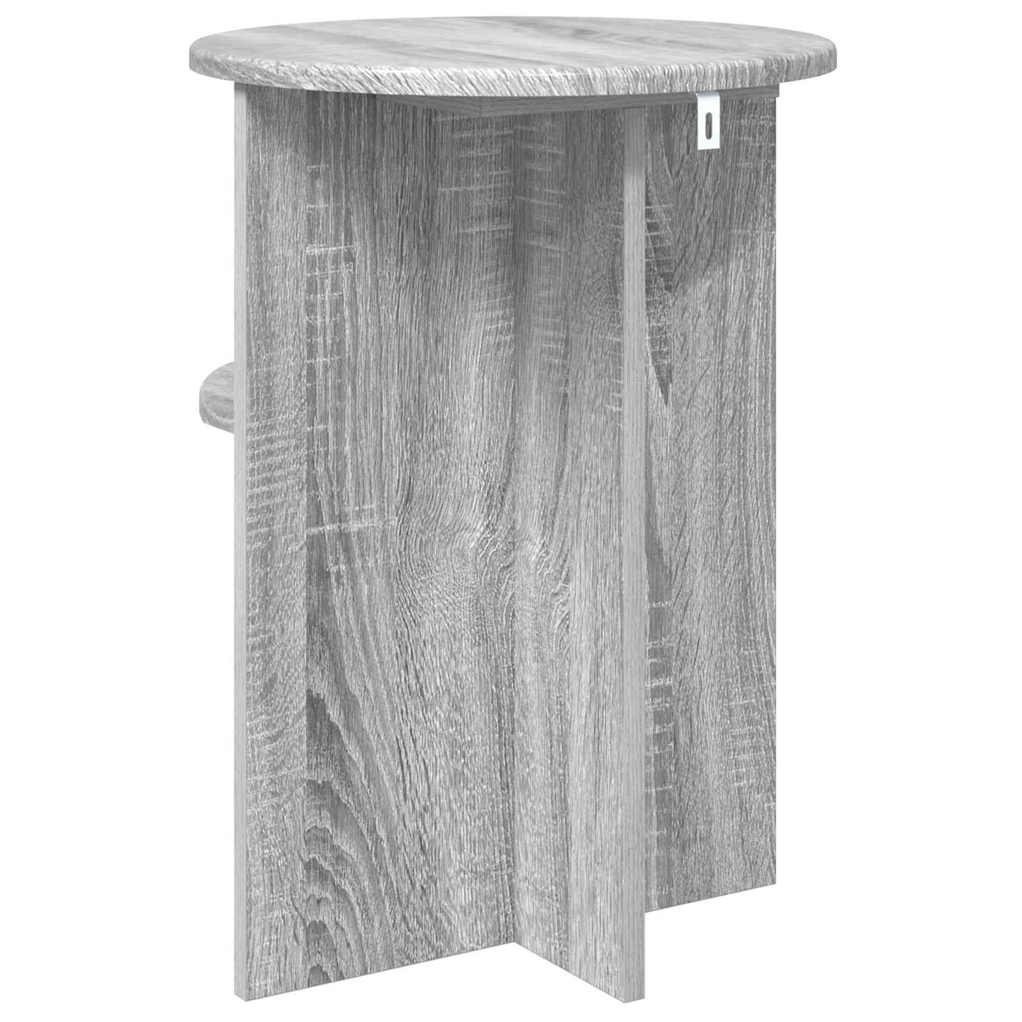 vidaXL Side Table Grey Sonoma Ø 39.5 x 55 cm Engineered Wood