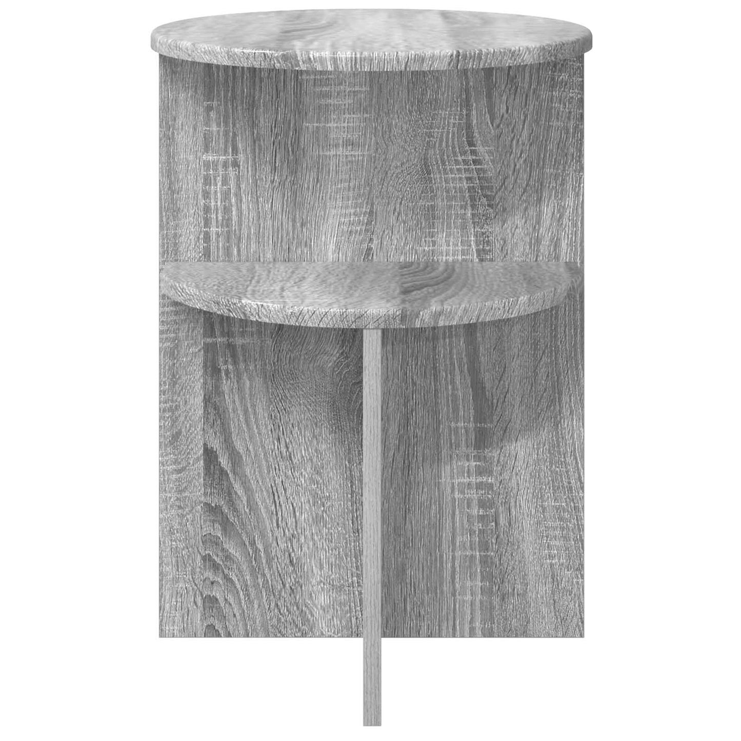vidaXL Side Table Grey Sonoma Ø 39.5 x 55 cm Engineered Wood