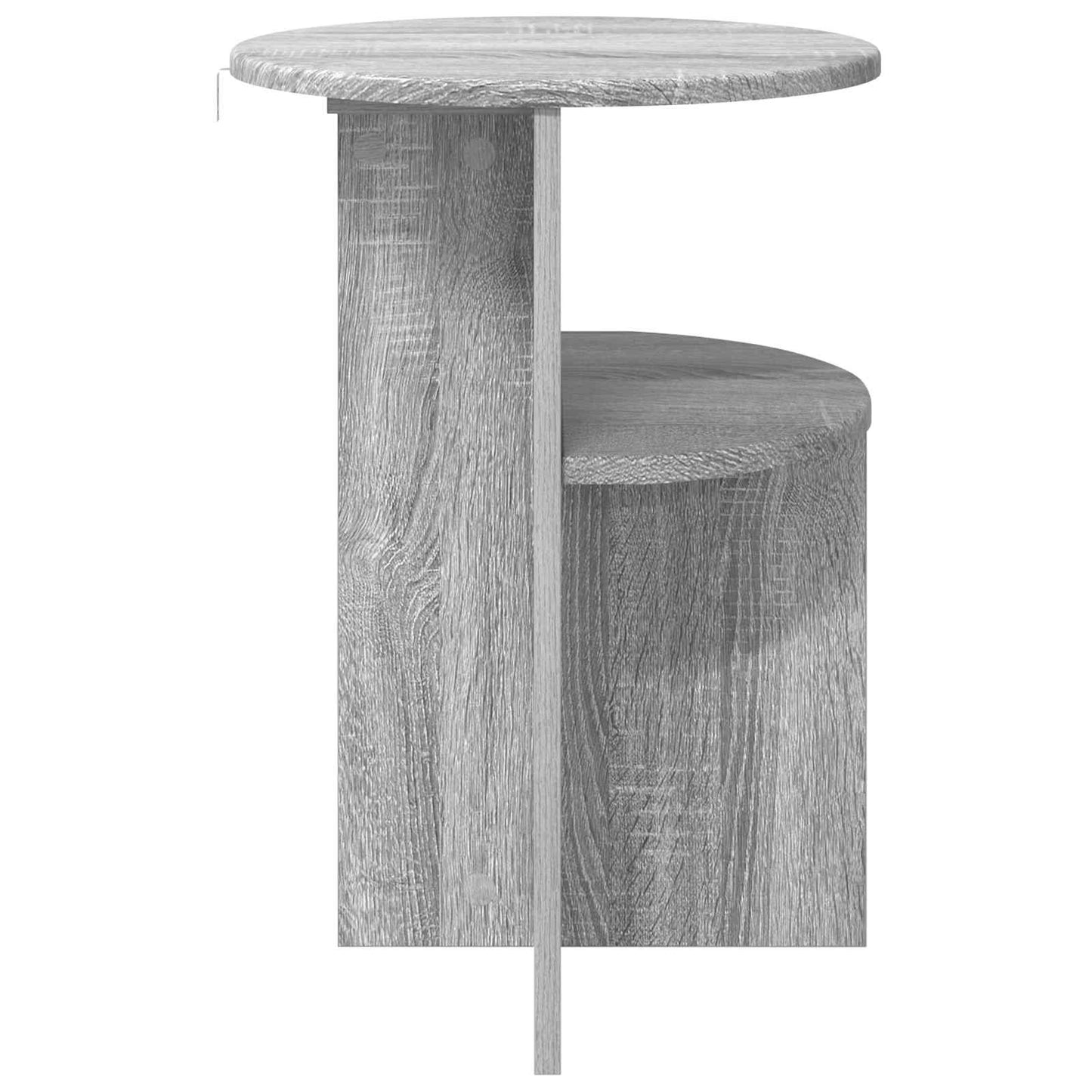 vidaXL Side Table Grey Sonoma Ø 39.5 x 55 cm Engineered Wood