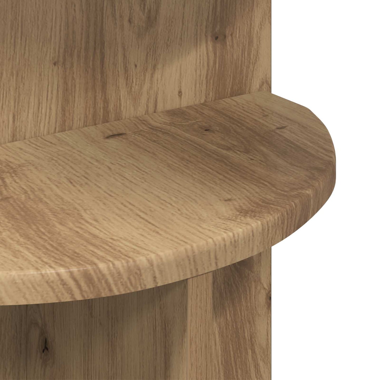 vidaXL Side Table Artisan Oak Ø 39.5 x 55 cm Engineered Wood