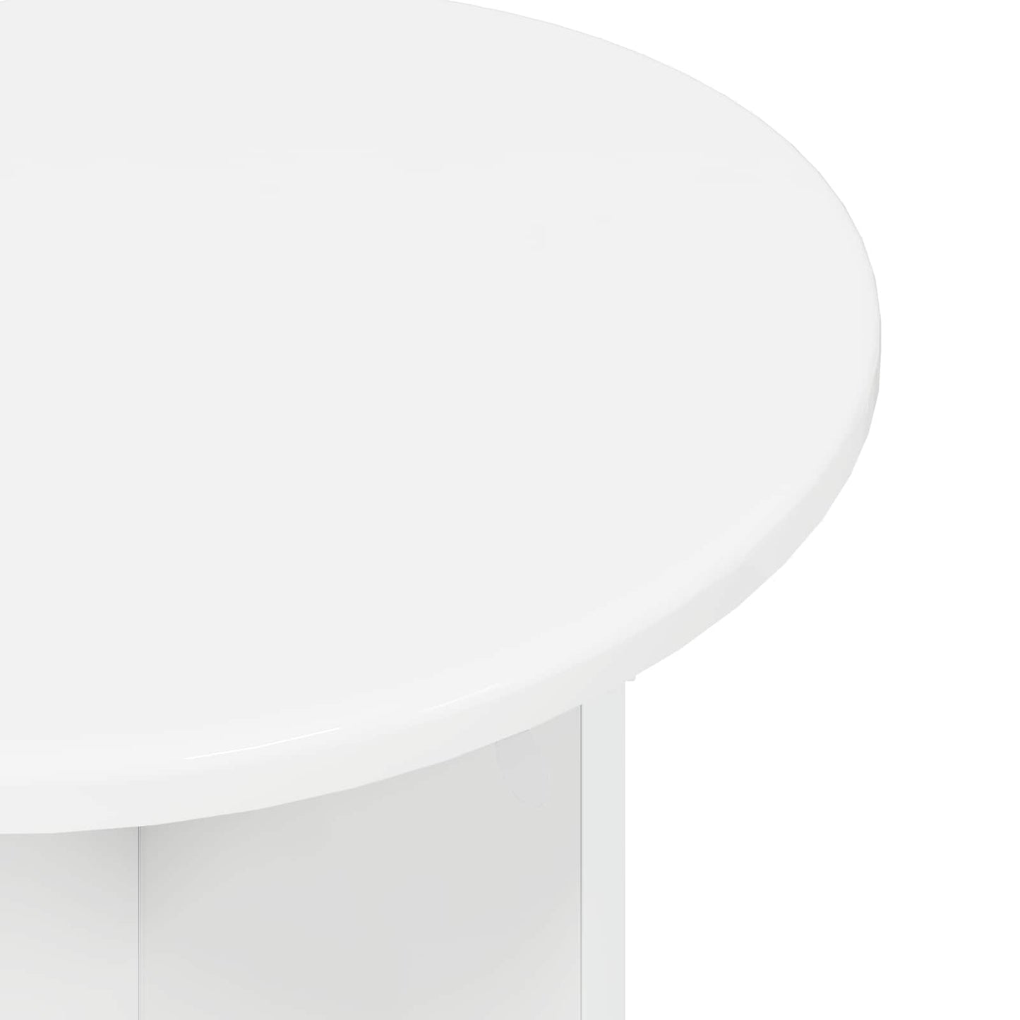 vidaXL Side Table Set 2 pcs High Gloss White Engineered Wood