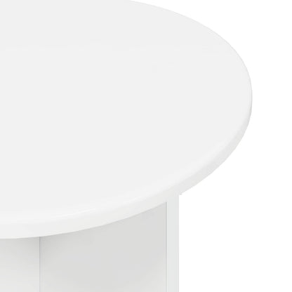 vidaXL Side Table Set 2 pcs High Gloss White Engineered Wood